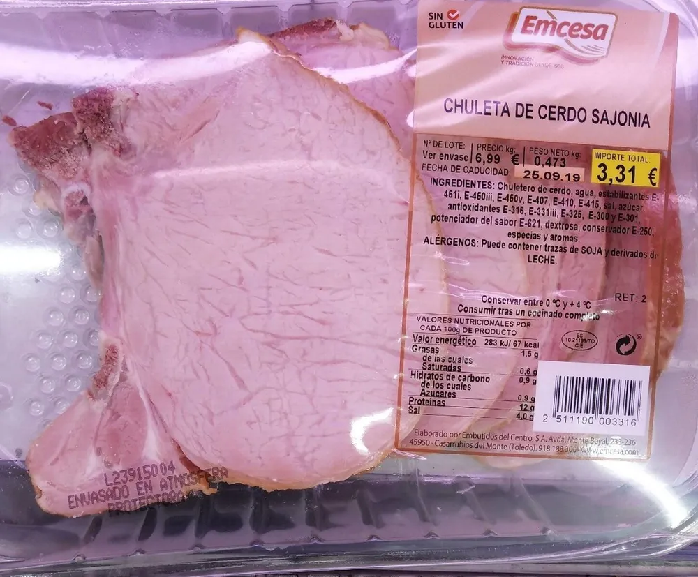 Chuleta de cerdo de sajonia