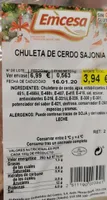 Chuletas de cerdo sajonia