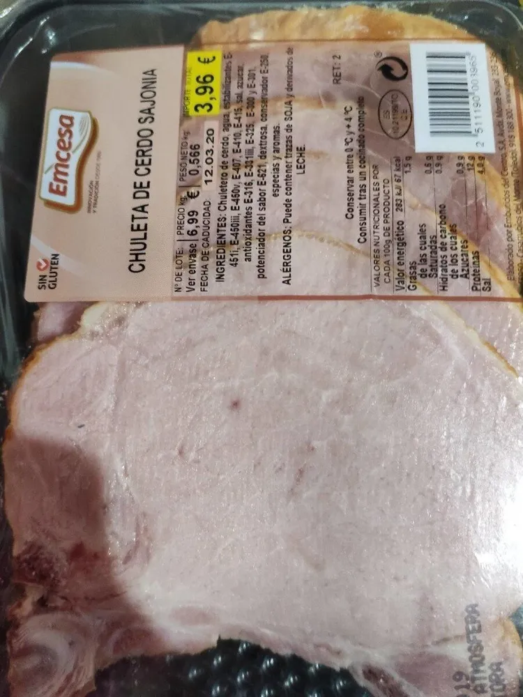 Chuleta de cerdo sajonia