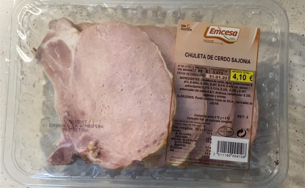 Chuleta de cerdo sajonia