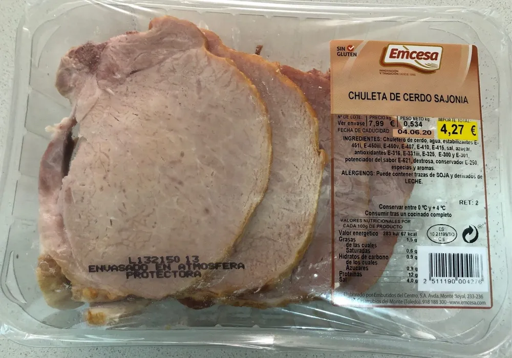 Chuleta de cerdo sajonia