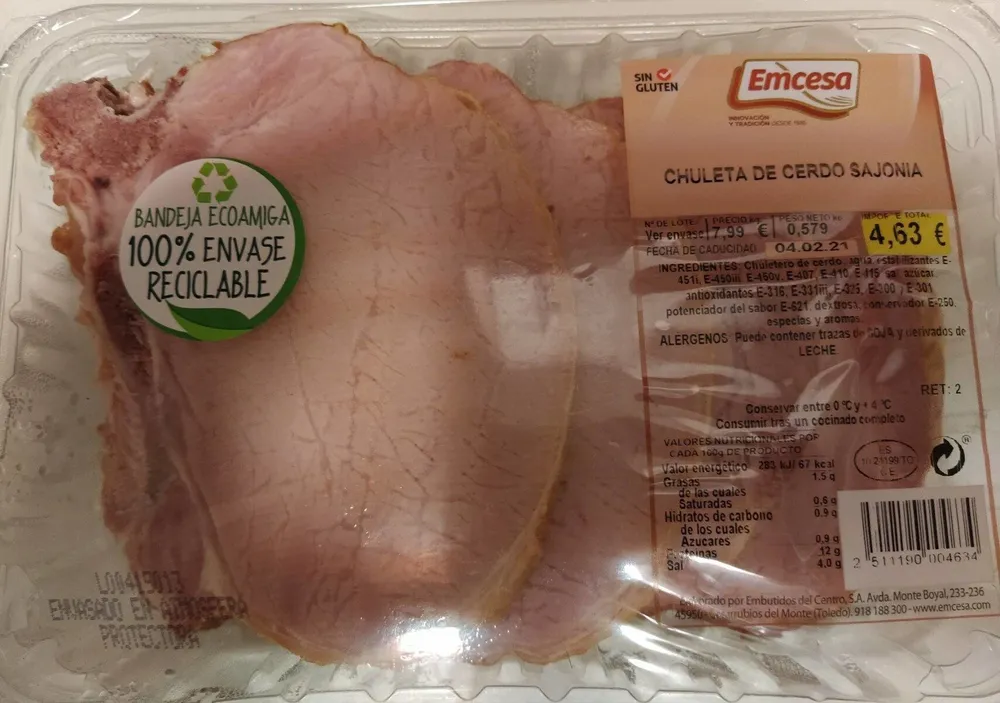 Chuleta cerdo Sajonia