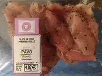 Filete de pavo marinado ajillo