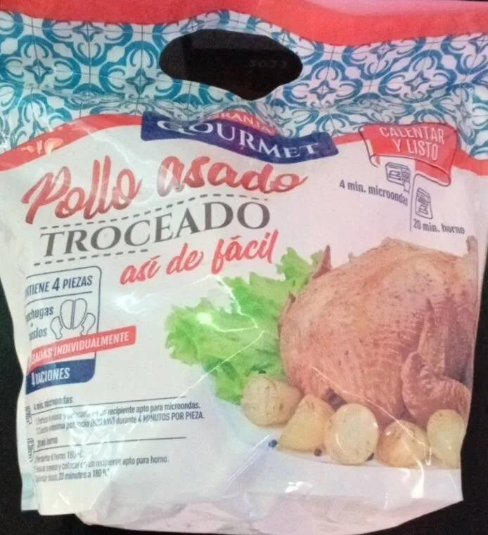 Pollo asado troceado