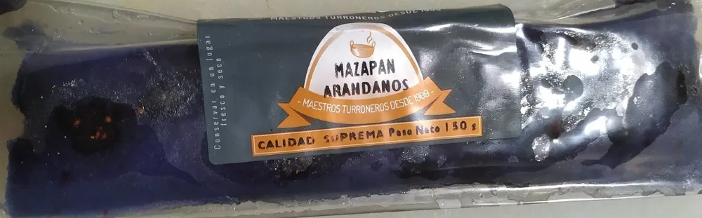 Mazapán arándanos