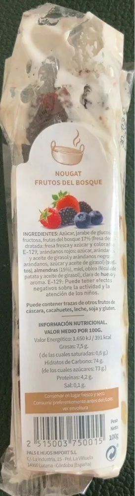 Nougat Frutos del Bosque
