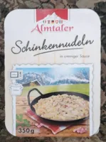 Schinkennudeln in cremiger Sauce