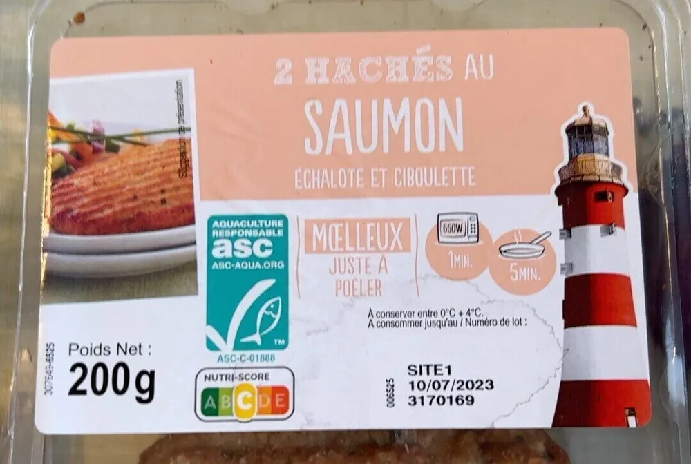 Haches au saumon