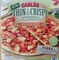 Extra Thin & Crispy Sweet Chilli Chicken Pizza