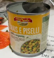 Mais e piselli al vapore
