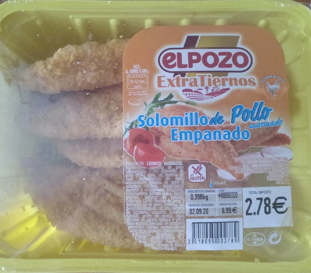 Solomillo de Pollo Empanado