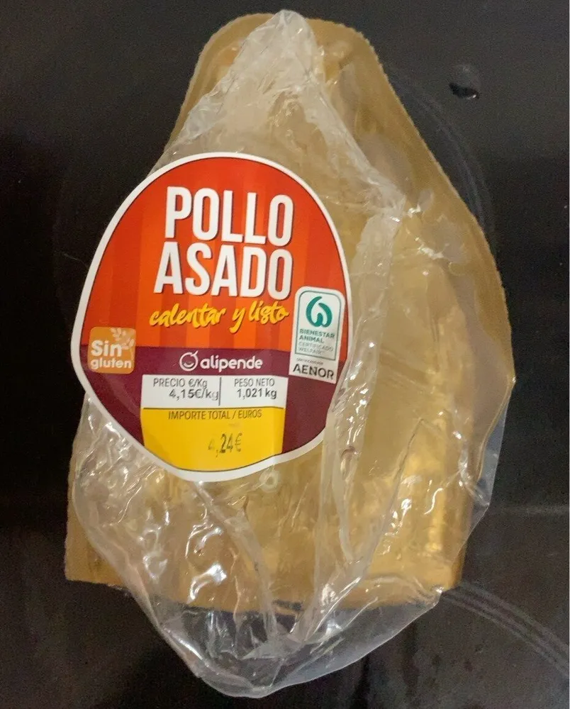 Pollo Asado envasado al vacío