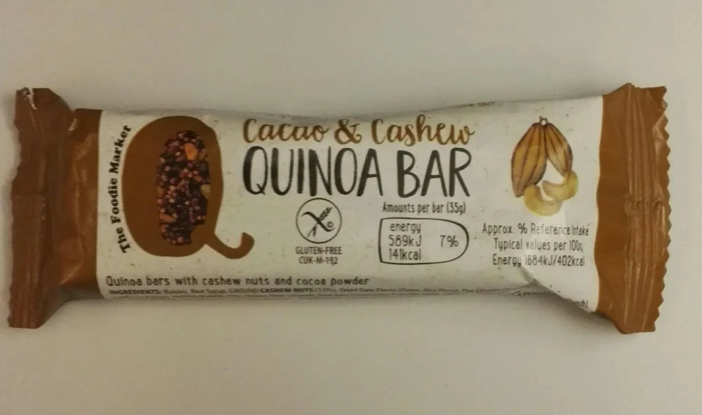 Cacao & Cashew Quinoa Bar