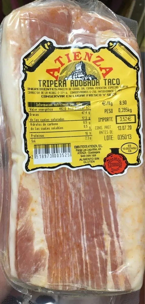 Tripera adobada taco
