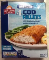 Breaded cod fillets