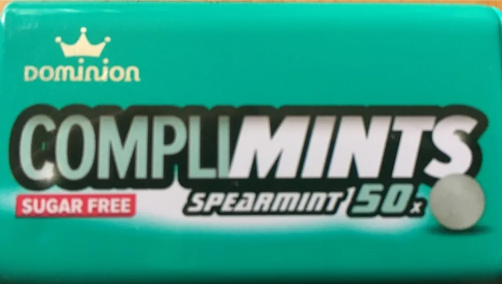 Complimints Spearmint Mints
