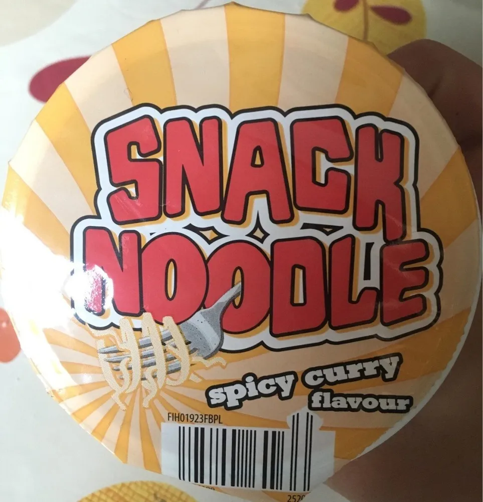 Snack noodle spicy curry flavour