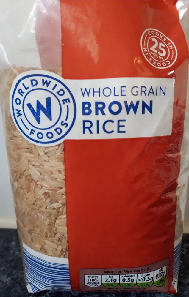 Whole grain brown rice