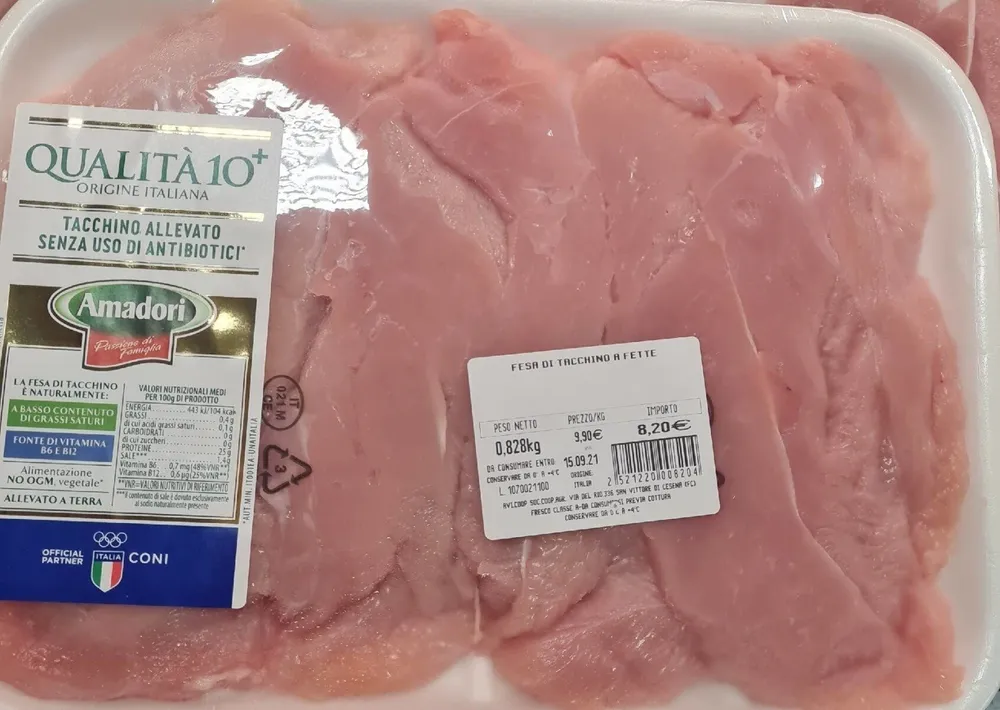 Fesa di tacchino a fette