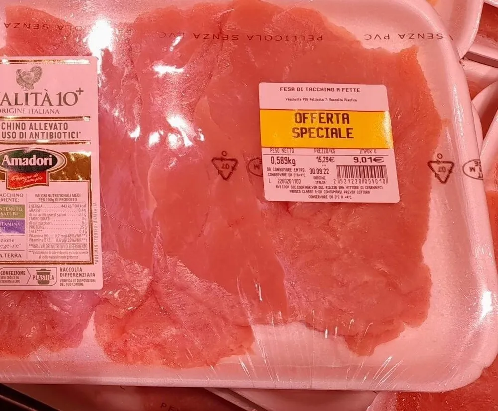 Fesa di tacchino a fette