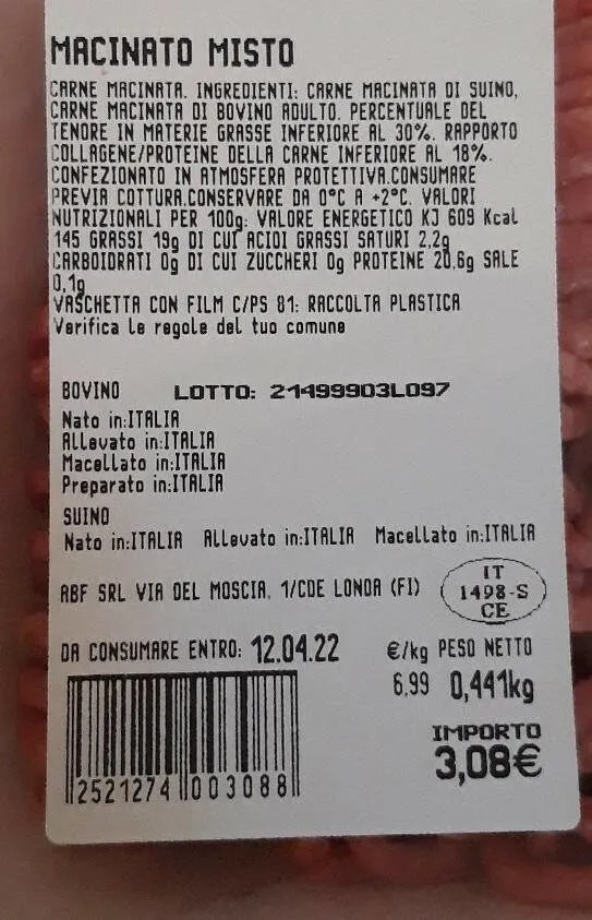 Macinato misto