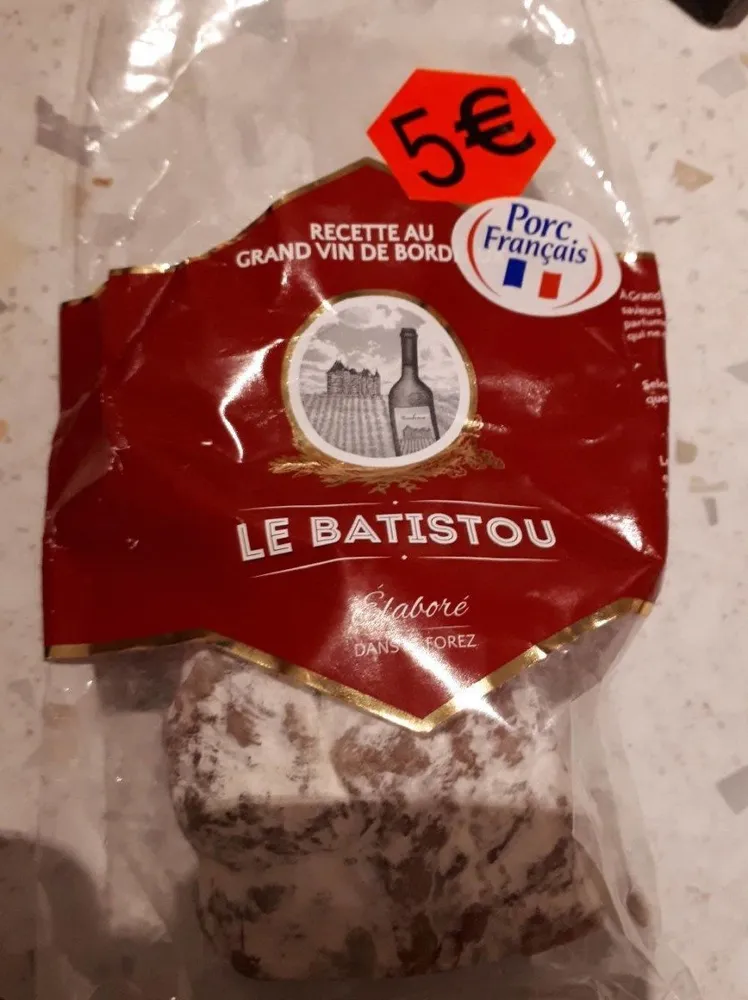 Saucisson sec au grand vin de Bordeaux