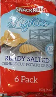 ready salted crinkle cut potato crisps