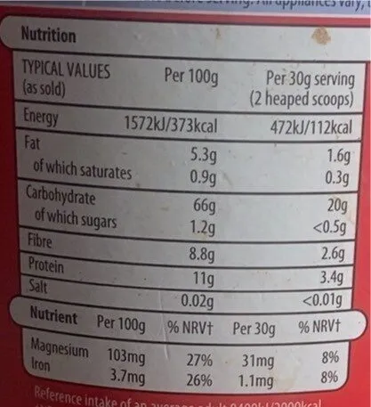 Microwaveable instant oats