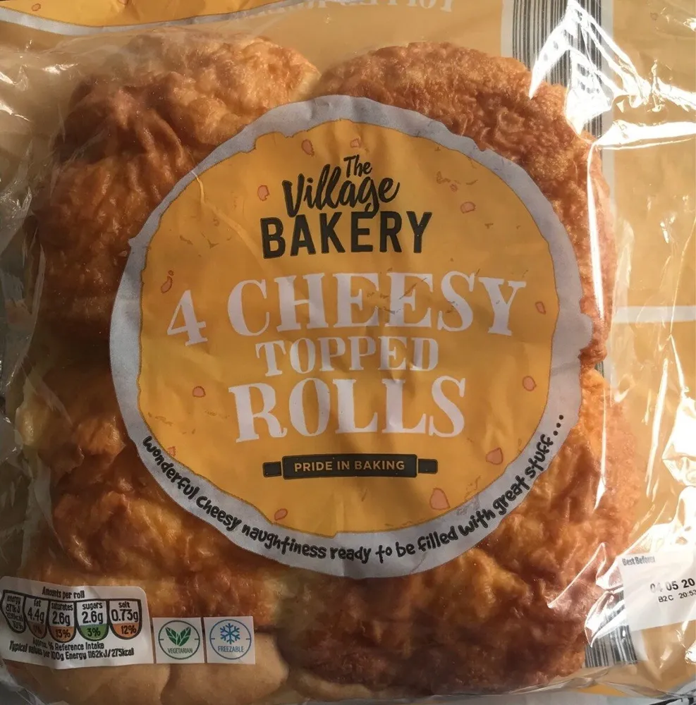4 Cheesy Topped Rolls