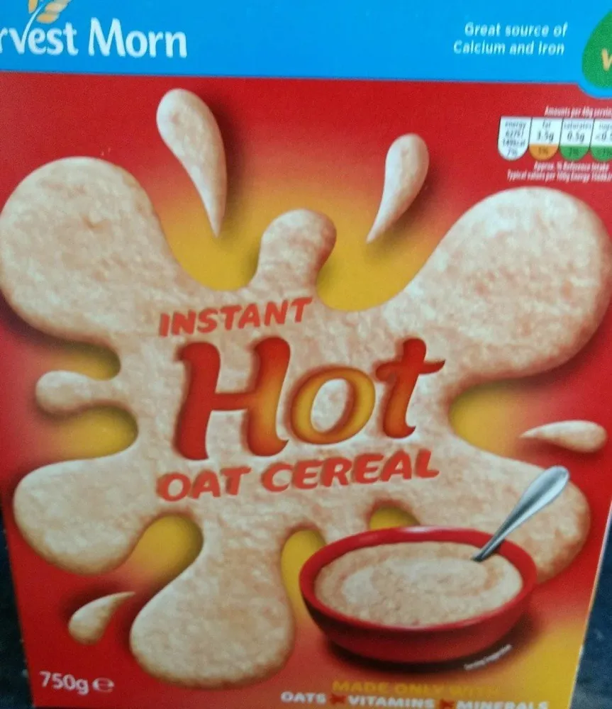 Hot oat cereal