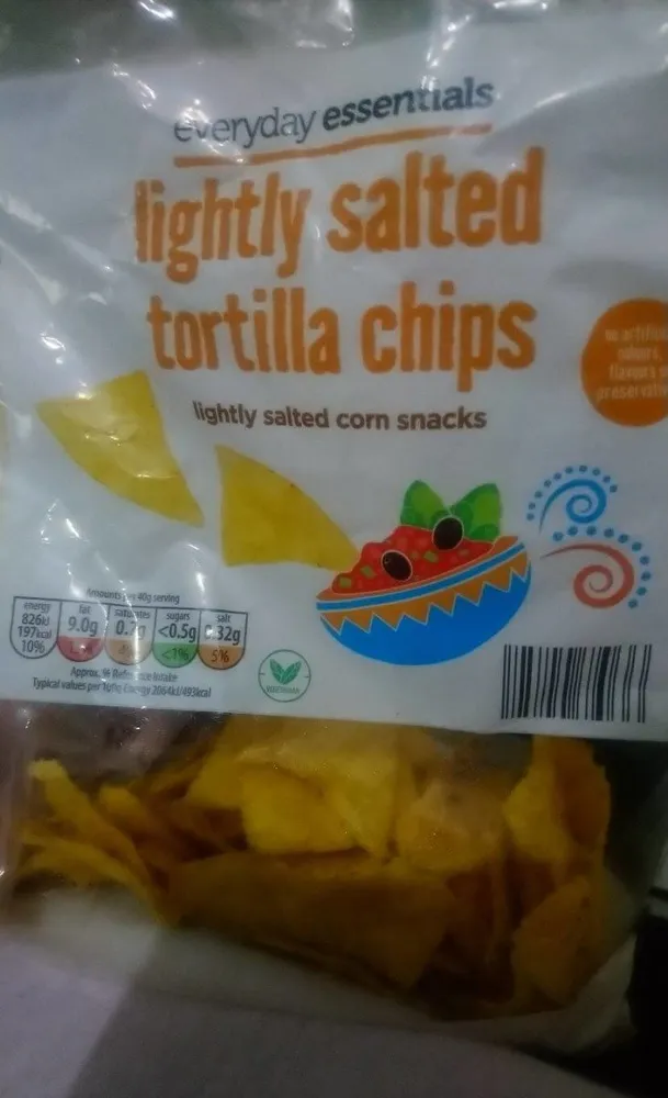 Lightly salted tortilla chips