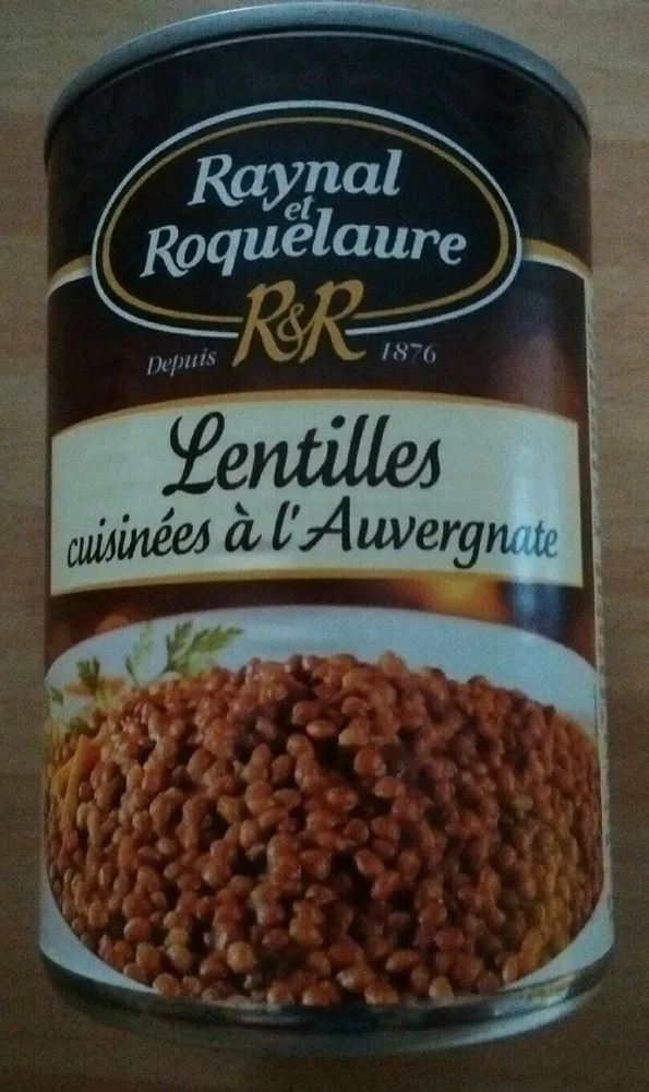 Lentilles cuisinées à l'Auvergnate
