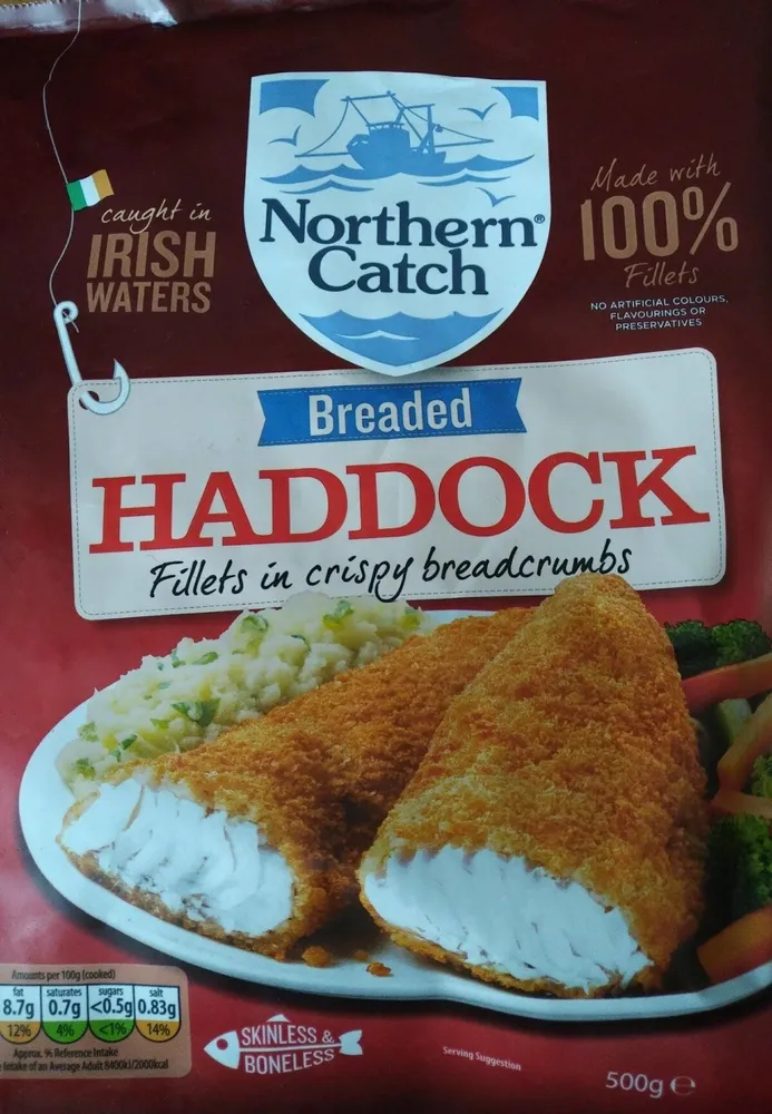 Breaded haddock