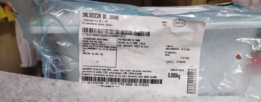 Salsiccia di suino