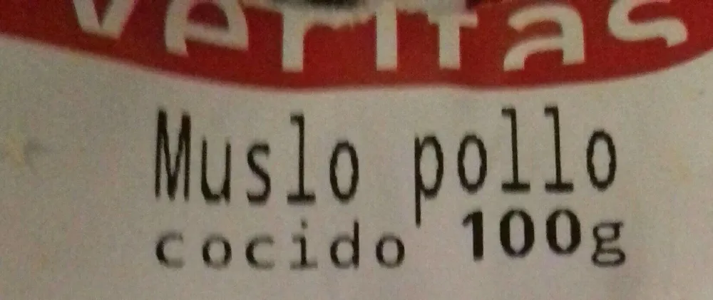 Muslo pollo cocido