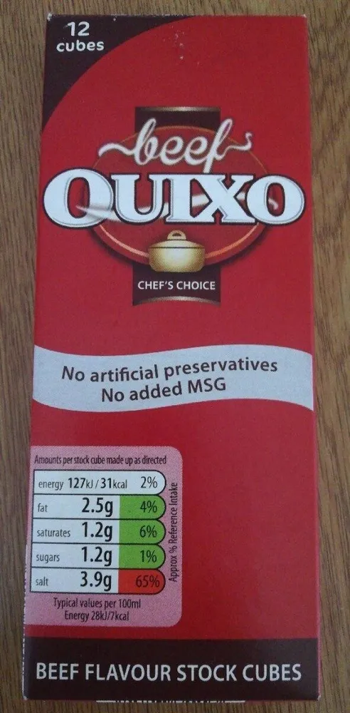 Stock beef flavour