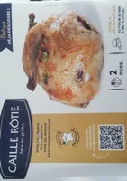 Caille rôtie - farce au girolles