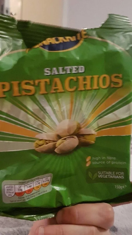 Salted pistachios