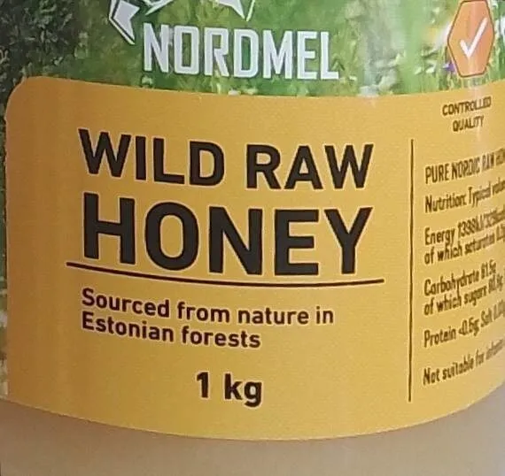 Wild raw honey