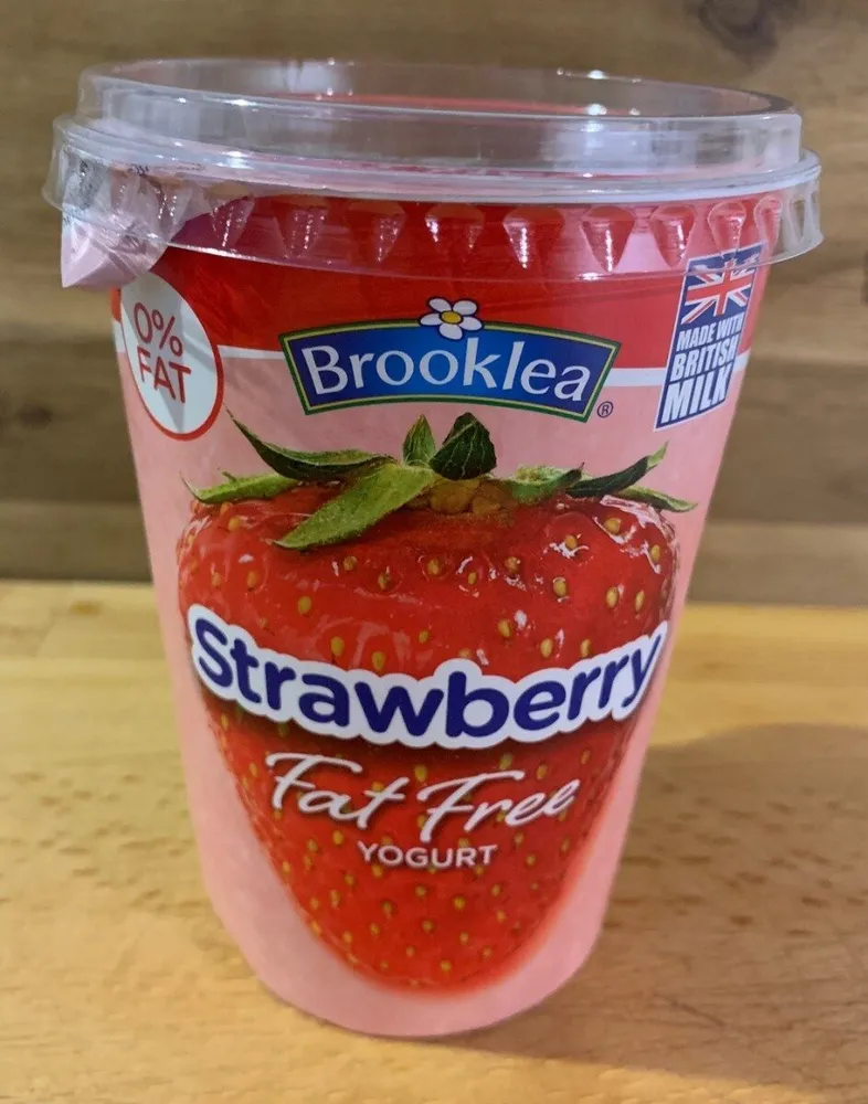 Strawberry fat free yogurt
