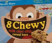 8 Chewy milk choc chip cereal bars