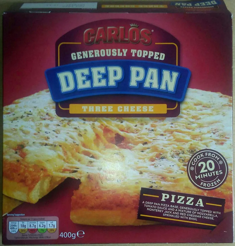 Deep Pan Three Cheese Pizza