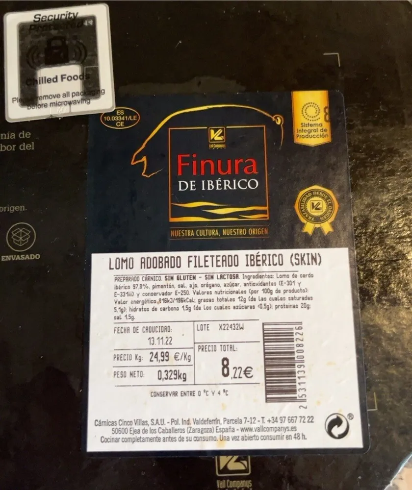 Lomo de cerdo ibérico adobado