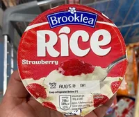 Strawbery rice pudding