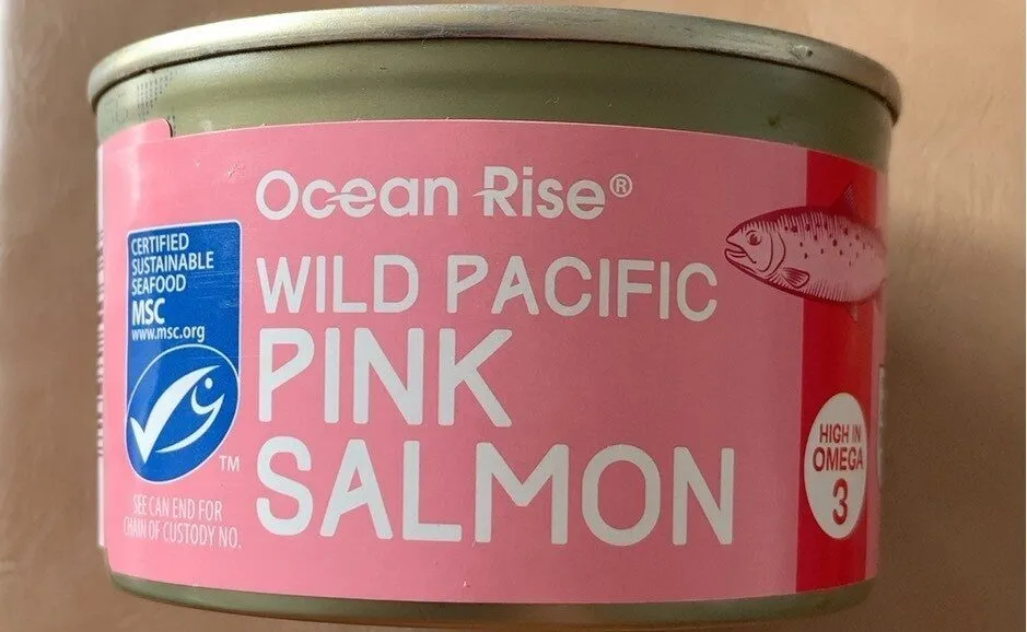 Wild pacific pink salmon