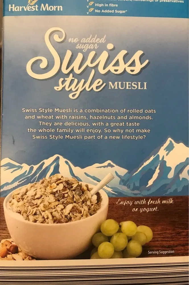 Swiss style muesli