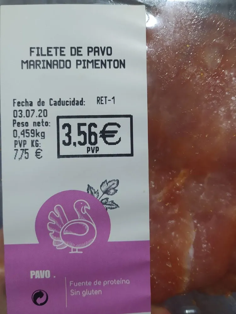 Filete de pavo marinado pimentón