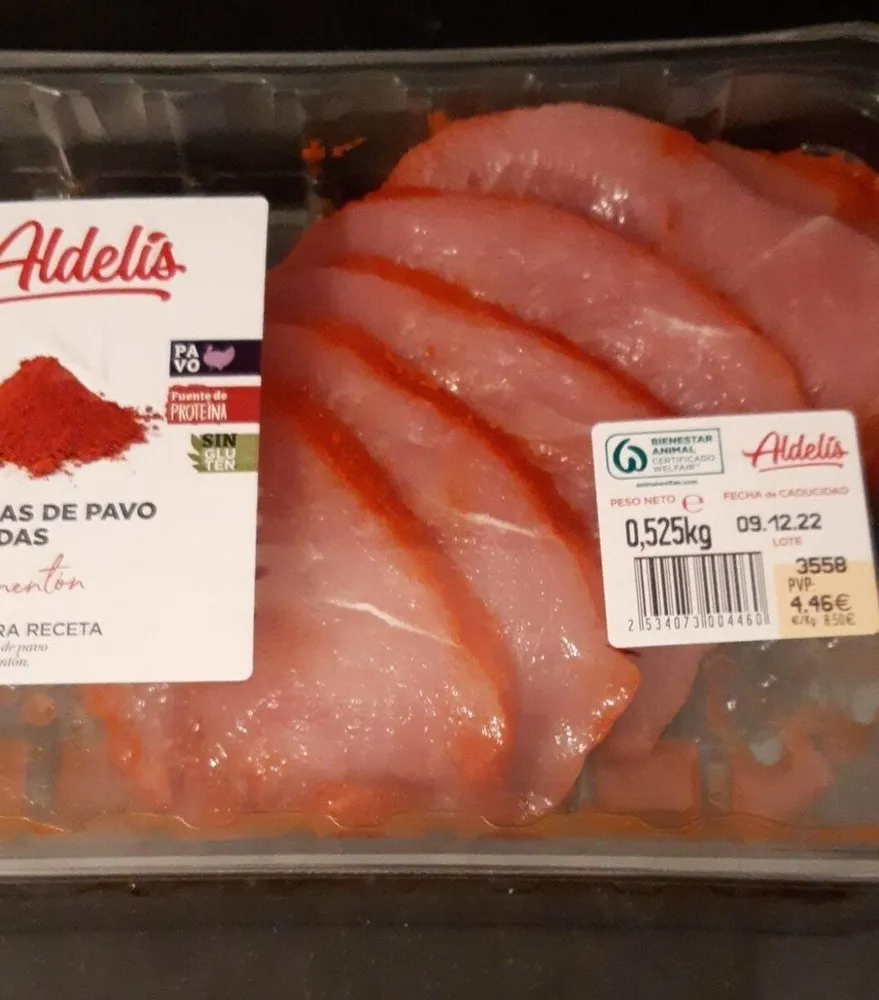 Pechugas de pavo marinadas al pimentón