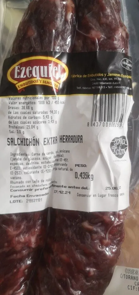 Ezequiel salchichón extra herradura
