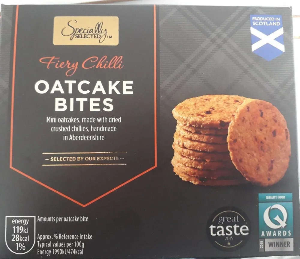Fiery Chilli Oatcake bites